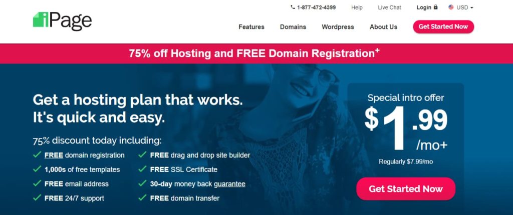 free domain hosting and email